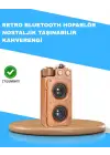 Retro Radyo Tasarım Bluetooth Hoparlör 1800mah Uzun Çalma Süresi