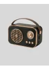 Retro Tarz Kablosuz Radyo – Bluetooth, Usb Ve Tf Kart Girişli