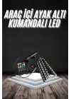 Rgb Işıklı Araç İçi Aydınlatma Kumandalı 12li Led Işık Renk Değiştirebilen