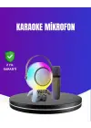 Rgb Işıklı Astronot Bluetooth Hoparlör Karaoke Mikrofonlu