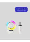 Rgb Işıklı Astronot Bluetooth Hoparlör Karaoke Mikrofonlu