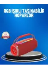 Rgb Led Işıklı 20w Taşınabilir Hoparlör Bluetooth 5.3 + Type-c Şarj