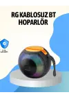 Rgb Led Işıklı Güçlü Baslı Kablosuz Hoparlör