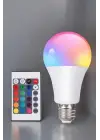 Rgb Led Lamba Led Işık Ampul Renk Değiştirebilen 100 Watt