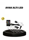 Rgb Müzik Kontrollü Araç Led Işık Seti 48 Led 12v Uzaktan Kumandalı