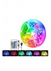 Rgb Şerit Led 10 Metre Led Işık Kumanda İle Kontrol Rgb