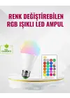 Rgb Uzaktan Kumandalı Led Ampul 16 Renk Dekoratif Aydınlatma