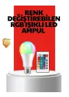 Rgb Uzaktan Kumandalı Led Ampul 16 Renkli A Kalite Orijinal