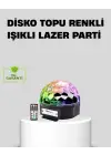 Ritim Hassasiyetli Bluetooth Hoparlörlü Disko Işığı Döner Led Efektli