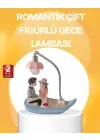 Romantik Çift Figürlü Gece Lambası Sandal Model Sevgiliye Özel Hediye
