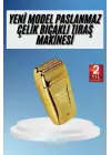 Sakal Kesme Tıraş Makinesi Paslanmaz Çelik Gold Şarjlı