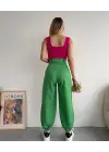 Şalvar pantolon yeşil s23202