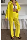 Omarı Rahat Kumaşı ve Şık Tasarımıyla Takım Elbise - Sarı