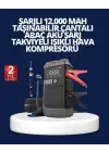 Şarjlı 12000 Mah Araç Akü Takviye Ve Hava Kompresörü 4’ü 1 Arada