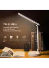 Şarjlı 40 Led Çalışma Okuma Işığı Kademeli Masa Lambası Ayarlanabilir Renk Tonu Ve Parlaklık Ps-1912