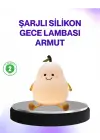 Şarjlı Armut Masa Lambası Renk Değiştiren Led Gece Işığı