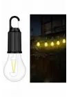Şarjlı Dekoratif Kamp Lambası Askılı Ampul Led Işık Type-c Girişli