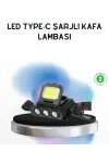 Şarjlı Led Kafa Lambası 800 Lumen Cob Xpe Ayarlanabilir Başlıklı