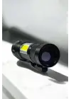 Şarjlı Metal Zoomlu El Feneri Işıldak Led Işık Taşınabilir El Lambası