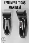 Şarjlı Paslanmaz Çelik Bıçaklı Ve Kablosuz Saç Sakal Tıraş Makinesi