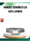Şarjlı Wave Sensörlü Led Kafa Feneri Outdoor Kullanım