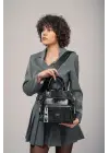 Şaty Siyah Cilt Ve Omuz Çantası