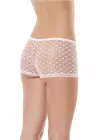 Omarı Çekici Tül Dantel Kadın Boxer Külot Seti