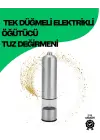 Şeffaf Hazneli Elektrikli Tuz Karabiber Öğütücü Pilli Taşınabilir Mutfak Aleti