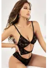 Omarı Siyah Babydoll Fantezi Kıyafet