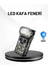 Sensörlü Led Kafa Feneri Şarj Edilebilir Manyetik Eller Serbest