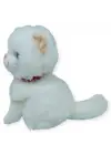 Sesli Peluş Kedi Van Kedisi 25 cm - Beyaz
