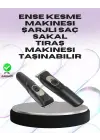Sessiz Motorlu, Kablosuz Kullanımlı Şarjlı Saç Ve Sakal Kesme Makinesi – Taraklı Set