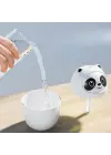 Sevimli Panda Figürlü Hava Nemlendirici – Ultrasonik Soğuk Buhar Makinesi, LED Işıklı Masaüstü Oda Nemlendirici
