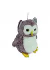 Sevimli Peluş Baykuş 25 cm - Mor