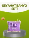 Seyahat Banyo Seti 5 Parça Şeffaf Taşıma Çantalı 30 Ml