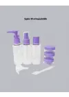 Seyahat Banyo Seti 5 Parça Şeffaf Taşıma Çantalı 30 Ml
