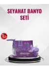 Seyahat Boy Banyo Seti 5’li Mini Şişe Ve Krem Kutusu Çantalı