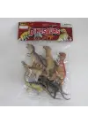 Omarı Çocuklar için Eğlenceli Dinozor Temalı Poşetli Oyuncak Set
