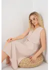 Göz Alıcı Elbise - Krem