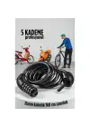 Şifreli Bisiklet Kilidi 16 mm Kalınlık 200 cm Scooter Motosiklet Kilidi - Çelik Kablo