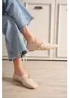 Signa Bej Cilt Babet Ayakkabı