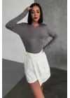 Omarı Rahat ve Şık Uzun Kollu Penye Body Füme