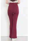 Omarı Rahat ve Şık Yüksek Bel İspanyol Paça Tayt