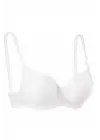 Omarı Silikonlu Telli Düz Boş Sütyen Beyaz