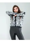 Çarpıcı Leopar Desen Triko Hırka