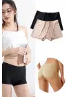 Omarı Dikişsiz Görünmez Mini Şort Boxer Siyah