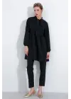 Siyah Örme Pantolon Tunik Alt Üst Takım 6654