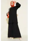 Siyah Tunik Pantolon Alt Üst Takım 6663