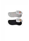 Omarı Siyah ve Gri Erkek Babet Çorap Seti 6lı Pack