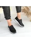 Omarı Hafif ve Şık Siyah Spor Ayakkabı